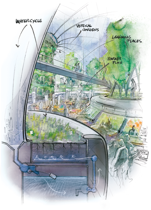 eco city scetch